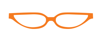 Art and Science of Eyewear - Orange Glasses Icon